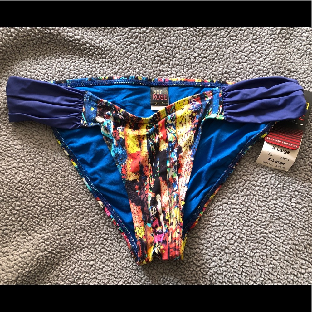 Multi colored bikini bottom